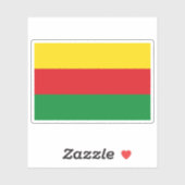 Flagge Bilzen, Belgien Aufkleber (Blatt)