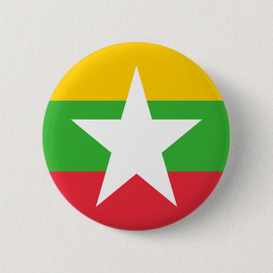 Flagge Birmas Button