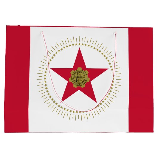Flagge Birminghams, Alabama Große Geschenktasche Große Geschenktüte (Rückseite)