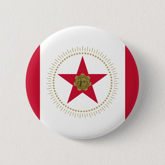 Flagge Birminghams, Alabama Pinback Button (Vorderseite)