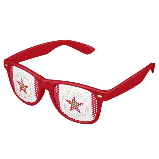 Flagge Birminghams, Alabama Retro-Sonnenbrille Partybrille (Schrägansicht)