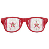 Flagge Birminghams, Alabama Retro-Sonnenbrille Partybrille (Vorderseite)