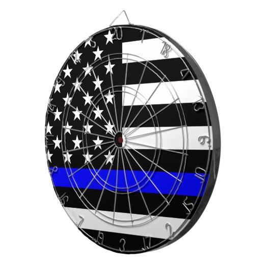 Flagge Blue Lines US Dartscheibe (Vorderseite rechts)