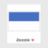 Flagge Bochums, Deutschland Aufkleber (Blatt)