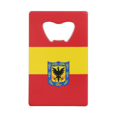 Flagge Bogota, Kolumbien Kreditkarte Flaschenöffne Geldbeutel Flaschenöffner (Vorderseite)