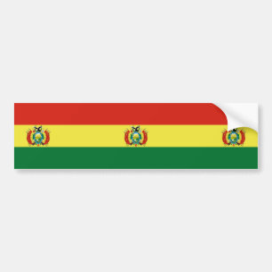 Flagge Boliviens Autoaufkleber