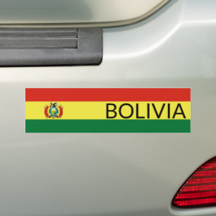 Flagge Boliviens Autoaufkleber