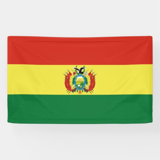 Flagge Boliviens Banner (Horizontal)