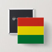Flagge Boliviens (Bolivien) Button (Vorne & Hinten)