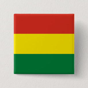 Flagge Boliviens (Bolivien) Button