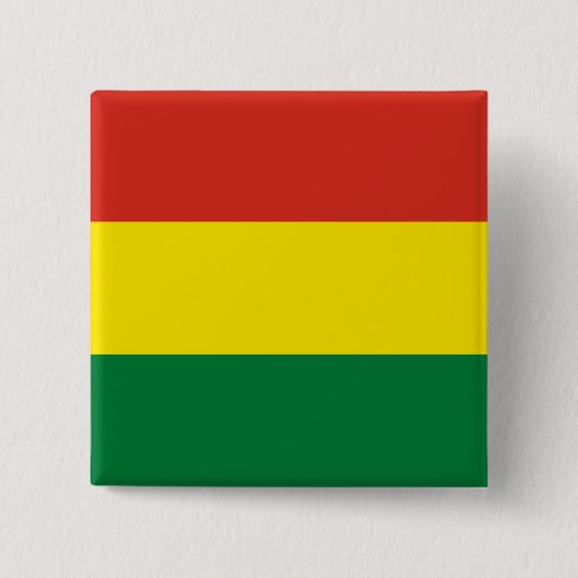 Flagge Boliviens (Bolivien) Button (Vorderseite)