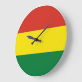 Flagge Boliviens (Bolivien) Große Wanduhr (Winkel)