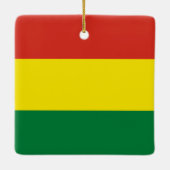 Flagge Boliviens (Bolivien) Keramikornament (Rückseite)