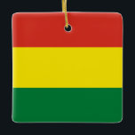 Flagge Boliviens (Bolivien) Keramikornament<br><div class="desc">Anpassbare World Flag Produkte - Bitte fühlen Sie sich frei,  Ihren eigenen Text hinzuzufügen.</div>