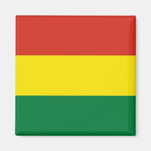 Flagge Boliviens (Bolivien) Magnet (Vorne)