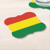 Flagge Boliviens (Bolivien) Untersetzer (angewinkelt)