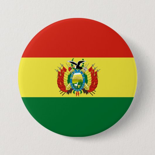 Flagge Boliviens Button (Vorderseite)