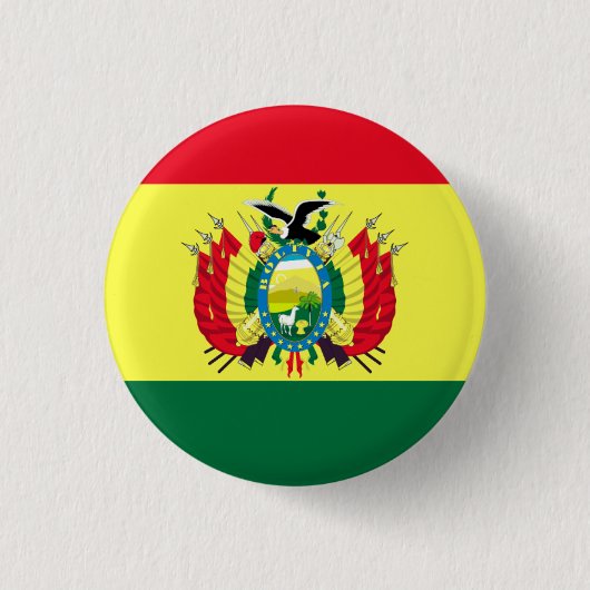 Flagge Boliviens Button (Vorderseite)