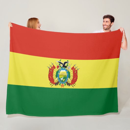 Flagge Boliviens Fleecedecke (Beispiel)