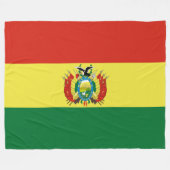 Flagge Boliviens Fleecedecke (Vorderseite (Horizontal))