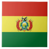Flagge Boliviens Fliese (Vorderseite)