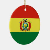 Flagge Boliviens Keramik Ornament (Rechts)