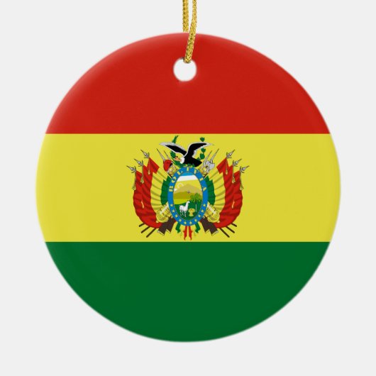 Flagge Boliviens Keramik Ornament (Vorne)