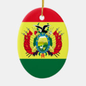 Flagge Boliviens Keramik Ornament (Vorne)