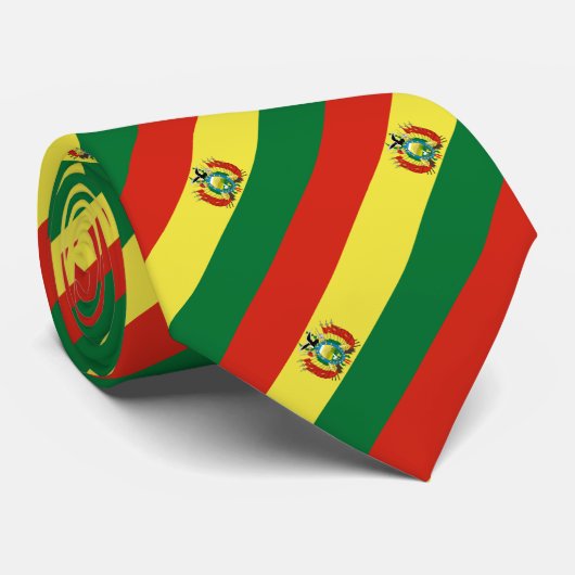 Flagge Boliviens Krawatte (Gerollt)