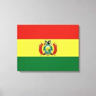 Flagge Boliviens Leinwanddruck