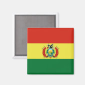 Flagge Boliviens Magnet (Vorderseite/Rückseite)