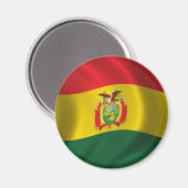 Flagge Boliviens Magnet (Vorderseite/Rückseite)