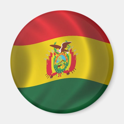 Flagge Boliviens Magnet (Vorne)