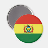 Flagge Boliviens Magnet (Vorderseite/Rückseite)