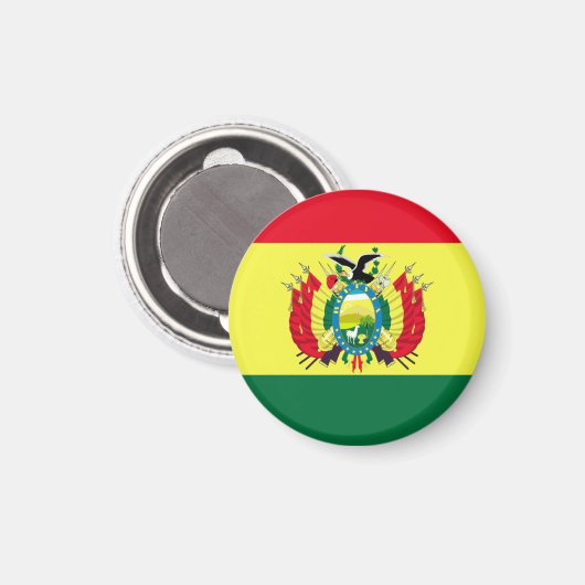 Flagge Boliviens Magnet (Vorderseite/Rückseite)