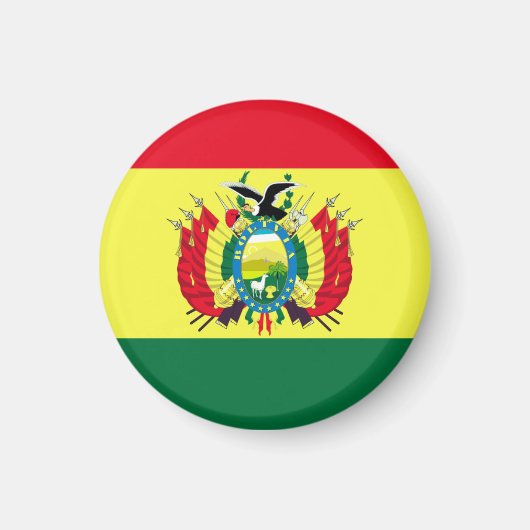 Flagge Boliviens Magnet (Vorne)