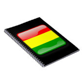 Flagge Boliviens Notizblock (Rechte Seite)