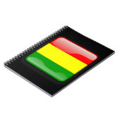 Flagge Boliviens Notizblock (Linke Seite)