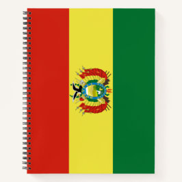 Flagge Boliviens Notizblock