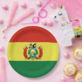Flagge Boliviens Pappteller (Party)