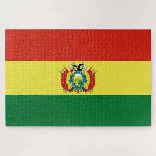 Flagge Boliviens Puzzle (Horizontal)