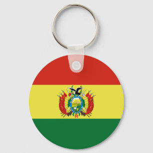 Flagge Boliviens Schlüsselanhänger