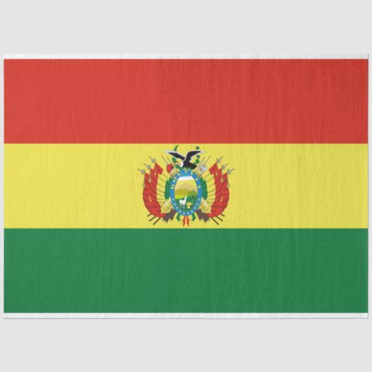 Flagge Boliviens Seidenpapier (Vorderseite)