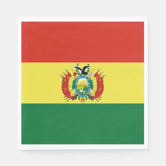 Flagge Boliviens Serviette (Vorderseite)