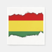 Flagge Boliviens Serviette (Vorderseite)