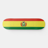 Flagge Boliviens Skateboard (Horizontal)