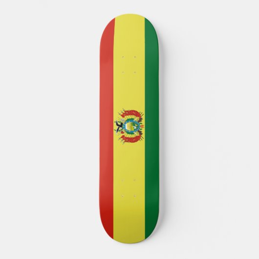Flagge Boliviens Skateboard (Vorderseite)