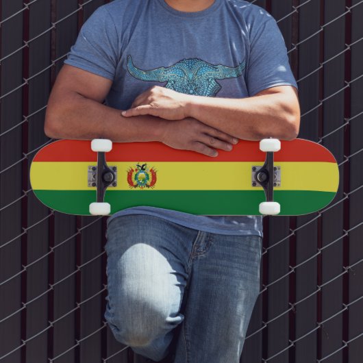 Flagge Boliviens Skateboard (Außenbereich 3)