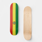 Flagge Boliviens Skateboard (Vorderseite)