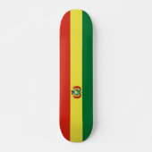 Flagge Boliviens Skateboard (Vorne)